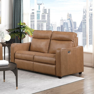 English Elm Modern Power Reclining Sofa Set Faux Leather Three Piece with USB Charging Zero Wall B011S02628