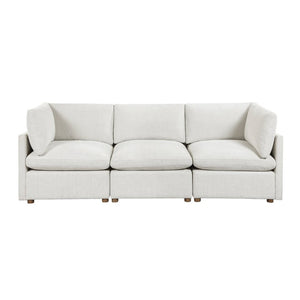 English Elm Modern Chenille Sofa and Loveseat Set with Pocket Coil Support for Living Rooms B011S02645
