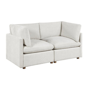English Elm Modern Chenille Sofa and Loveseat Set with Pocket Coil Support for Living Rooms B011S02645