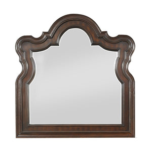 English Elm Royal Highlands Nine Drawer Dresser with Mirror Cherry Birch Veneer Traditional Bedroom B011S02646