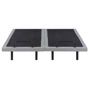 English Elm Split King Power Base with Zero Gravity Massage Usb Ports Led and Metal Frame B011S02661