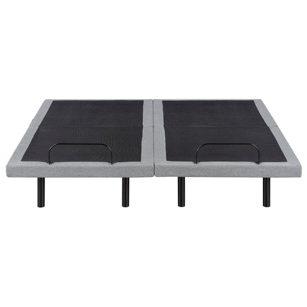English Elm Split King Power Base with Zero Gravity Massage Usb Ports Led and Metal Frame B011S02661