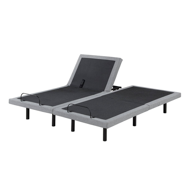 English Elm Split King Power Base with Zero Gravity Massage Usb Ports Led and Metal Frame B011S02661