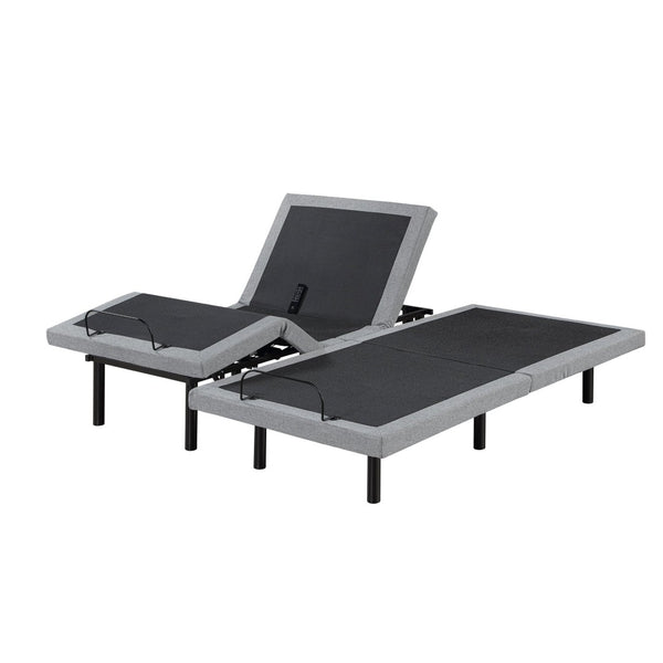 English Elm Split King Power Base with Zero Gravity Massage Usb Ports Led and Metal Frame B011S02661