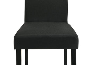 English Elm 5Pc Faux Marble Rectangular Dining Set with Charcoal High Back Chairs Black Legs B011S02666