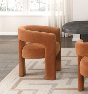 English Elm Modern 5 Piece Dining Set Oak Veneer Table Four Boucle Armchairs Ebony Finish B011S02667