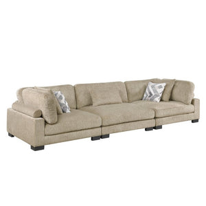 English Elm Contemporary Modular Sectional Sofa with Pocket Coil Cushions and Microfiber Upholstery B011S02685
