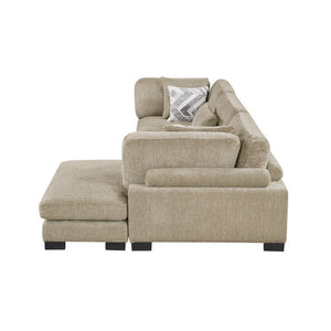 English Elm Contemporary Microfiber Modular Sectional with Reversible Chaise and Pocket Coil Support B011S02686
