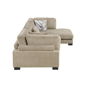 English Elm Contemporary Microfiber Modular Sectional with Reversible Chaise and Pocket Coil Support B011S02686