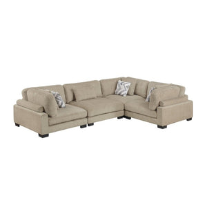 English Elm Contemporary Modular Four Piece Sectional Microfiber Sofa with Adjustable Backrests B011S02690