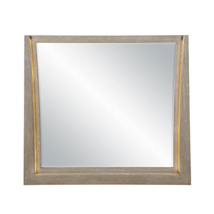 English Elm Contemporary LED Mirror Dresser Set Six Drawer Oak Veneer Wire Brushed Bedroom B011S02710