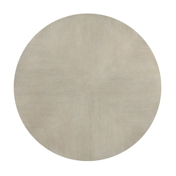 English Elm Modern Round Pedestal Dining Table Oak Veneer Wire Brushed Gray Seats Four B011S02727