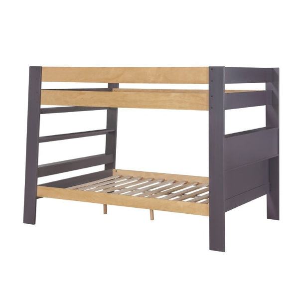 English Elm Contemporary Full Over Bunk Bed with Bookcase Headboard Solid Wood Kids Bedroom B011S02732