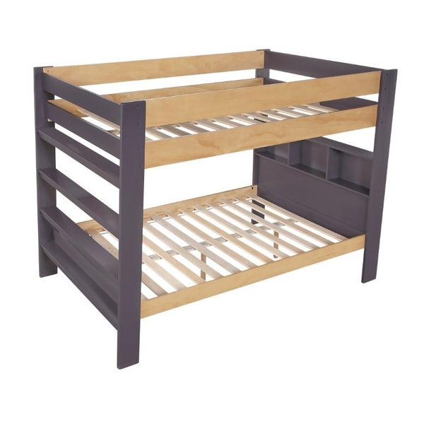 English Elm Contemporary Full Over Bunk Bed with Bookcase Headboard Solid Wood Kids Bedroom B011S02732