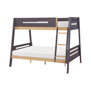 English Elm Contemporary Twin Over Full Bunk Bed Solid Wood Frame with Guard Rails Kids Room B011S02741
