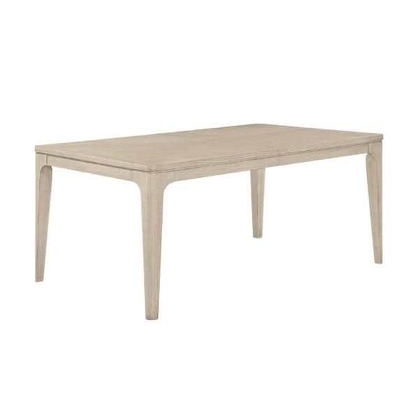 English Elm Modern Oak Veneer Extendable Dining Set with Four Upholstered Chairs in Gray Finish B011S02756