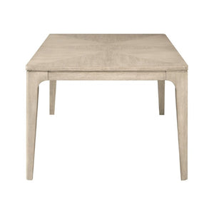 English Elm Modern Oak Veneer Extendable Dining Set with Four Upholstered Chairs in Gray Finish B011S02756