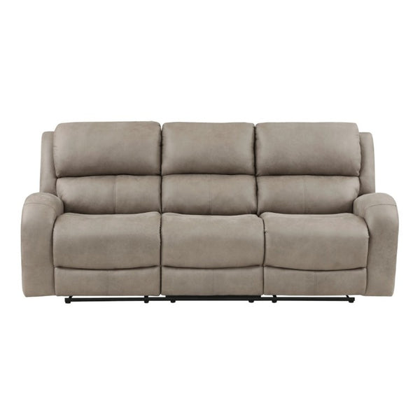 English Elm Sofa and Loveseat Power Reclining Set Microfiber Upholstered Transitional Living Room B011S03806