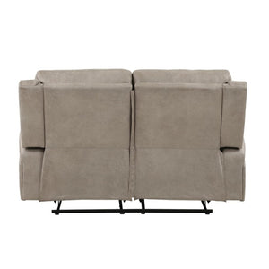 English Elm Sofa and Loveseat Power Reclining Set Microfiber Upholstered Transitional Living Room B011S03806