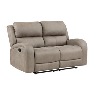 English Elm Sofa and Loveseat Power Reclining Set Microfiber Upholstered Transitional Living Room B011S03806