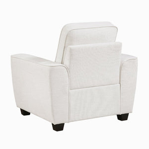 English Elm Beautiful Chenille 3 Piece Living Room Sofa Set with Pocket Coil Cushions and Plywood Frame B011S03812