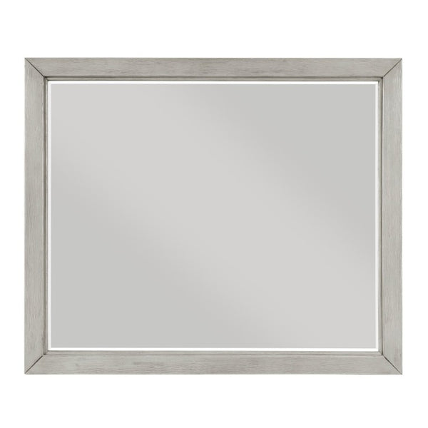 English Elm Classic Farmhouse Oak Veneer 7 Drawer Dresser with Mirror Gray Bedroom Set B011S03871