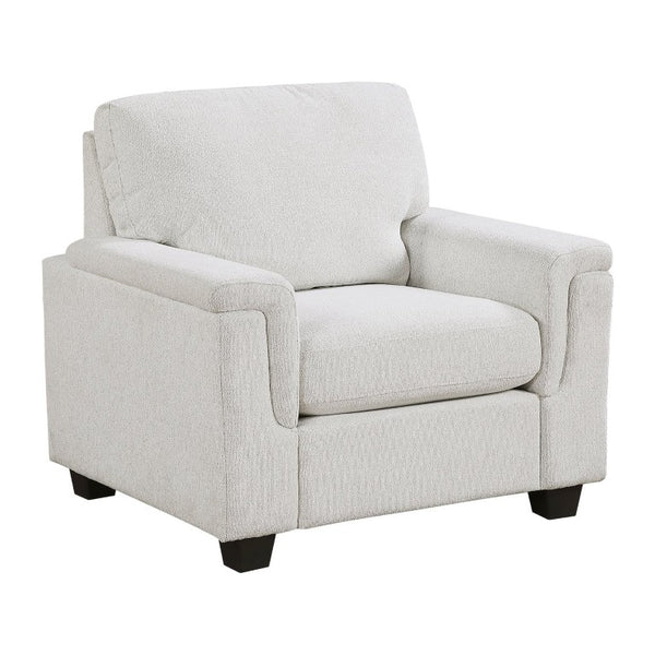 English Elm 3Pc Chenille Living Room Sofa Set with Pocket Coil Support and Neutral Beige Upholstery B011S03888