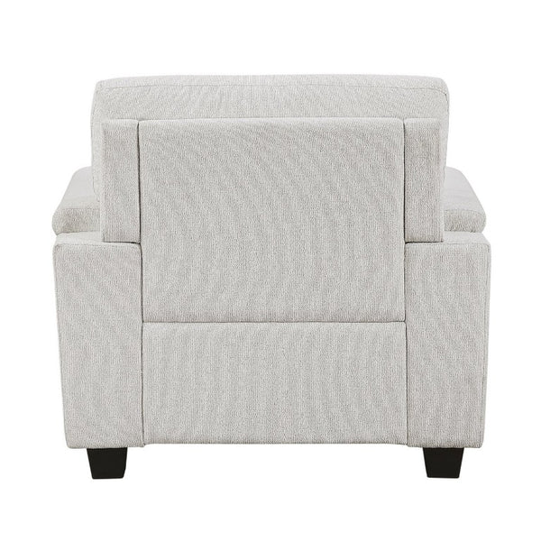 English Elm 3Pc Chenille Living Room Sofa Set with Pocket Coil Support and Neutral Beige Upholstery B011S03888