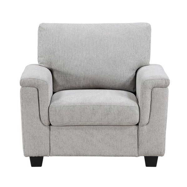 English Elm 3Pc Chenille Living Room Seating Set Sofa Loveseat Chair with Pocket Coil Cushions B011S03890