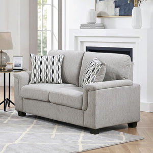 English Elm 3Pc Chenille Living Room Seating Set Sofa Loveseat Chair with Pocket Coil Cushions B011S03890
