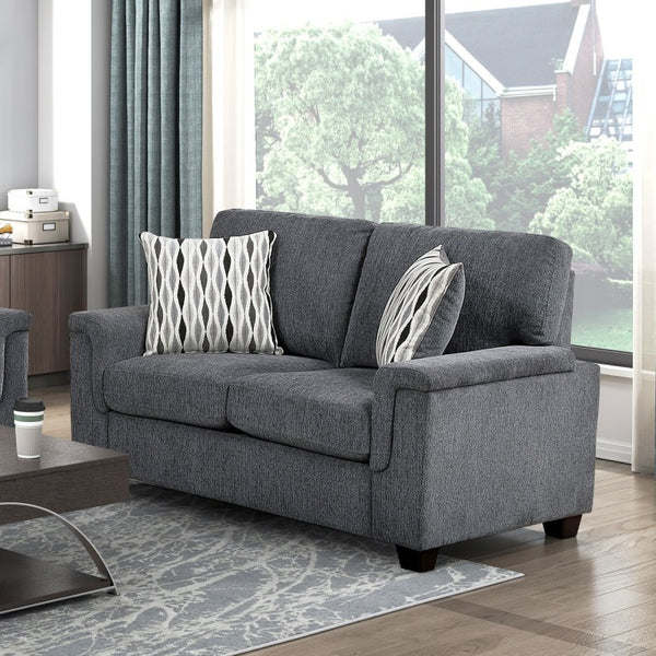 English Elm Upholstered Chenille Sofa and Loveseat Set with Pocket Coil Cushions for Living Room B011S03935