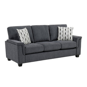English Elm Upholstered Chenille Sofa and Loveseat Set with Pocket Coil Cushions for Living Room B011S03935