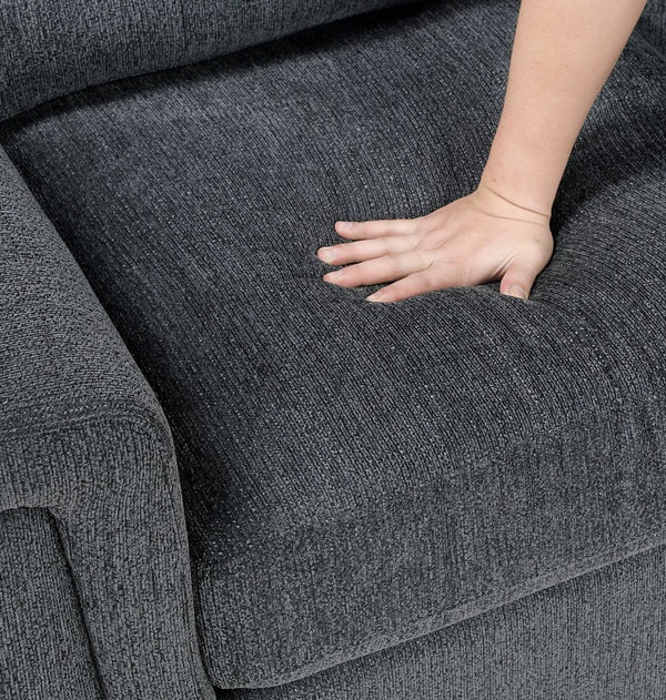 English Elm Upholstered Chenille Sofa and Loveseat Set with Pocket Coil Cushions for Living Room B011S03935