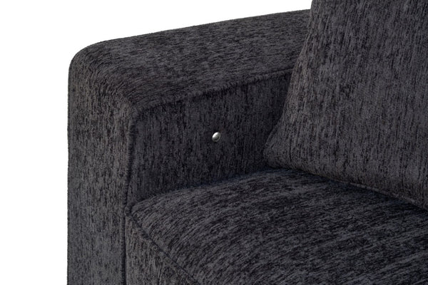 English Elm Comfortable Chenille Sofa Set with LED Base Glow for a Plush Contemporary Living Room B011S03942