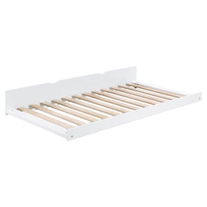 English Elm Bed Twin Over Step Bunk with Trundle Engineered Wood White Youth Bedroom B011S04157