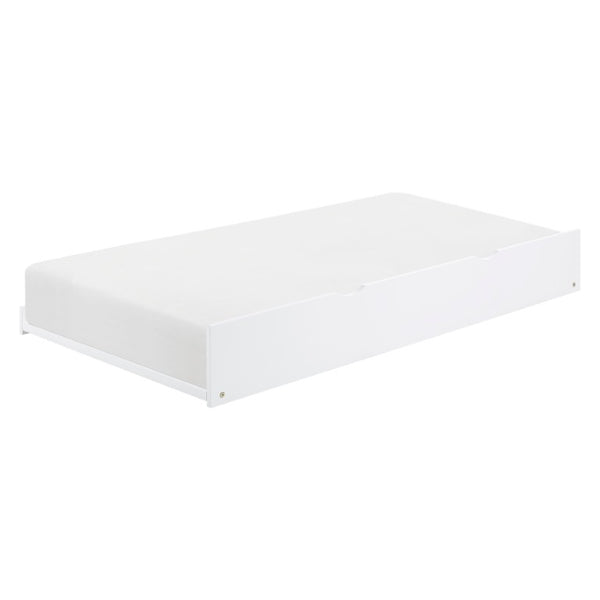 English Elm Bed Twin Over Step Bunk with Trundle Engineered Wood White Youth Bedroom B011S04157