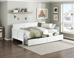 English Elm Bed Twin Over Step Bunk with Staircase Storage Youth White Engineered Wood B011S04158