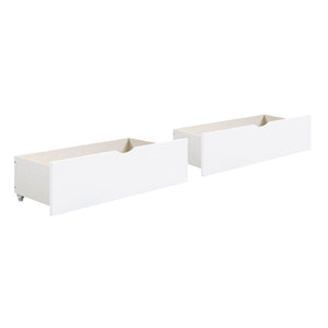 English Elm Bed Twin Over Step Bunk with Staircase Storage Youth White Engineered Wood B011S04158