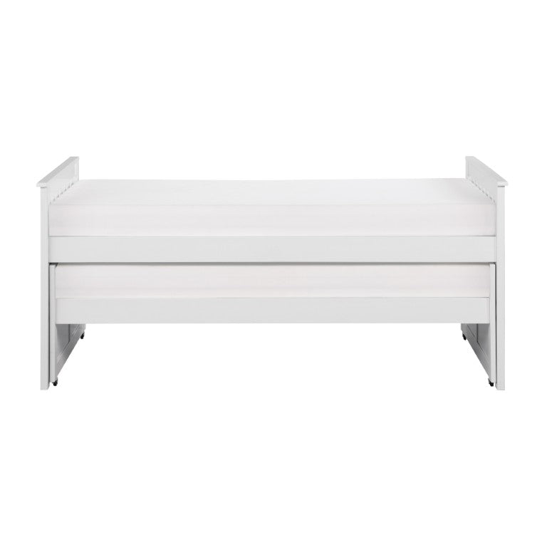 English Elm Bed Twin Over Bunk with Trundle Engineered Wood White Youth Shared Room B011S04177