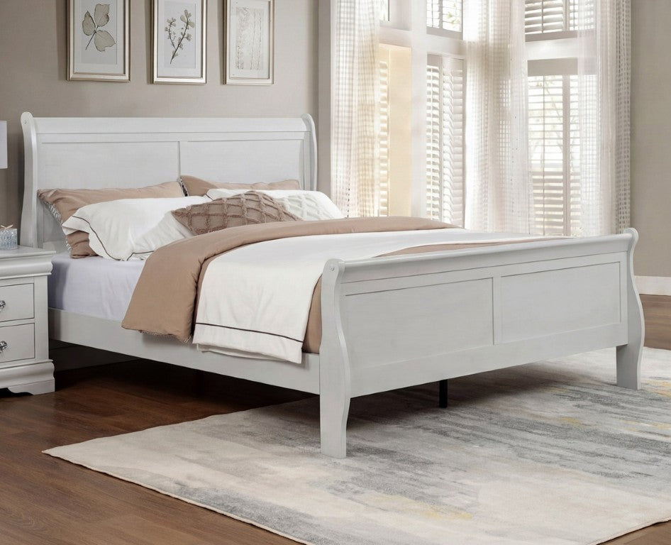 English Elm Victorian Ornate Wrought Metal Daybed with Pull Out Trundle for Guest Rooms Greige Wood B011S04193