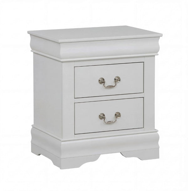 English Elm 3Pc Transitional Bedroom Set with Panel Bed Underbed Storage Nightstand and Tall Chest Greige Full B011S04199