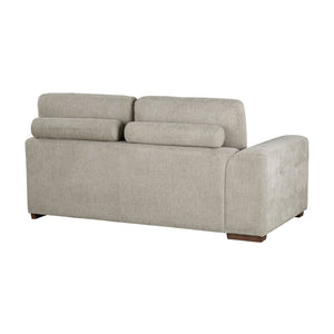 English Elm Left Chaise Sectional with Pull Out Bed Hidden Storage and Tufted Chenille Upholstery B011S04223
