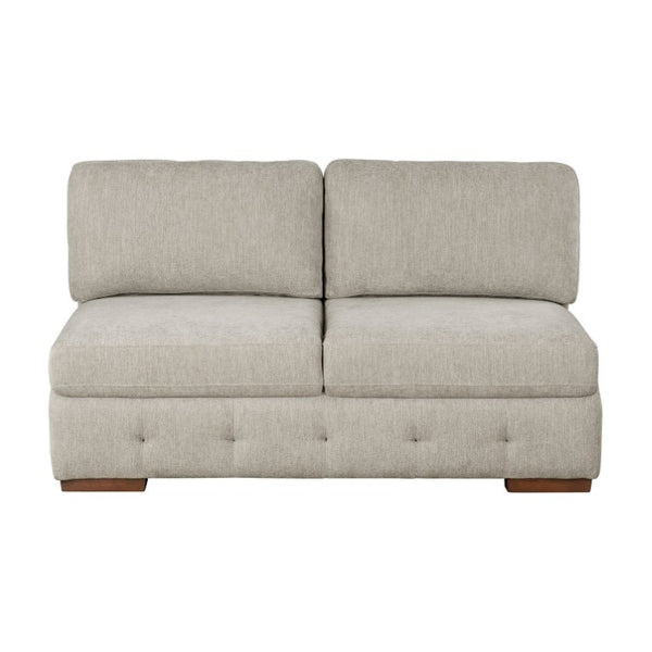 English Elm Left Sectional Five Piece Chenille Sofa with Storage Ottoman and Pull Out Guest Bed Espresso B011S04230