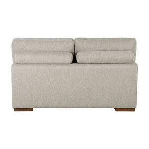 English Elm Left Sectional Five Piece Chenille Sofa with Storage Ottoman and Pull Out Guest Bed Espresso B011S04230