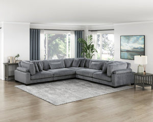 English Elm Chair Armless Modular Corduroy Sectional Piece with Pocket Coil Support for Living Rooms B011S04250