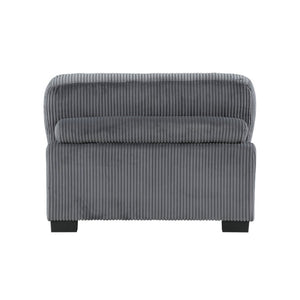 English Elm Chair Armless Modular Corduroy Sectional Piece with Pocket Coil Support for Living Rooms B011S04250