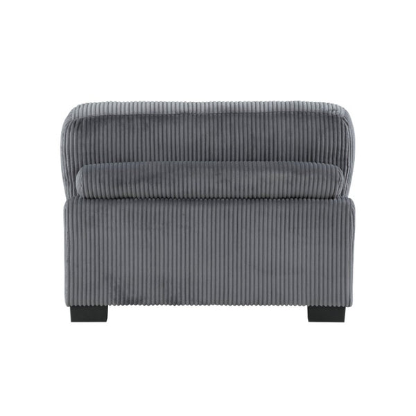 English Elm Chair Armless Modular Corduroy Sectional Piece with Pocket Coil Support for Living Rooms B011S04250