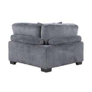English Elm Chair Corner Modular Sectional Piece Corduroy Upholstered Pocket Coil Living Room Set B011S04257
