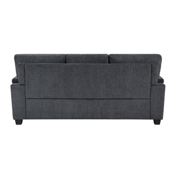 English Elm Chair Sofa Loveseat Reclining Set Microfiber Upholstered Transitional Living Room Seating Dark Gray Set of 2 B011S04273