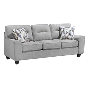 English Elm Sofa and Loveseat Reclining Set Microfiber Upholstered with Tailored Piping Modern Living Gray Set of 3 B011S04276